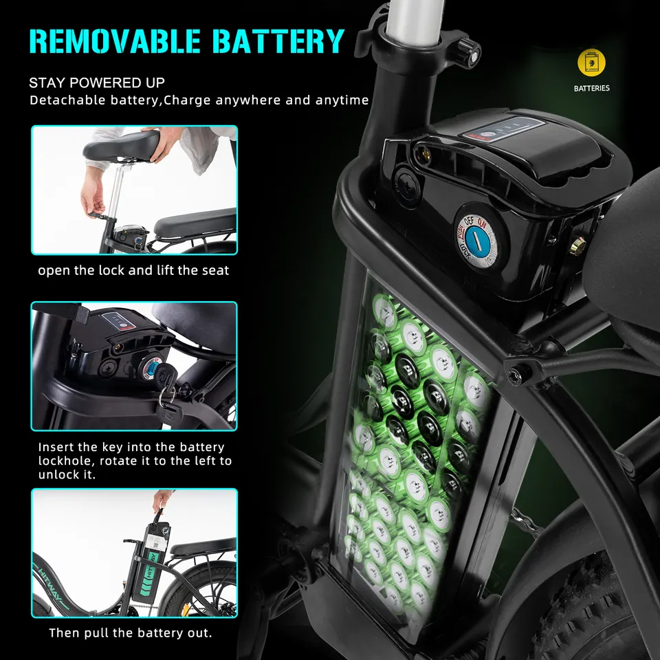 KOOLUX 250W/750W 48V/36V 14Ah/11.2Ah 20Inch Electric Bike Foldable Removable Battery Long Range Max Load E-Bike