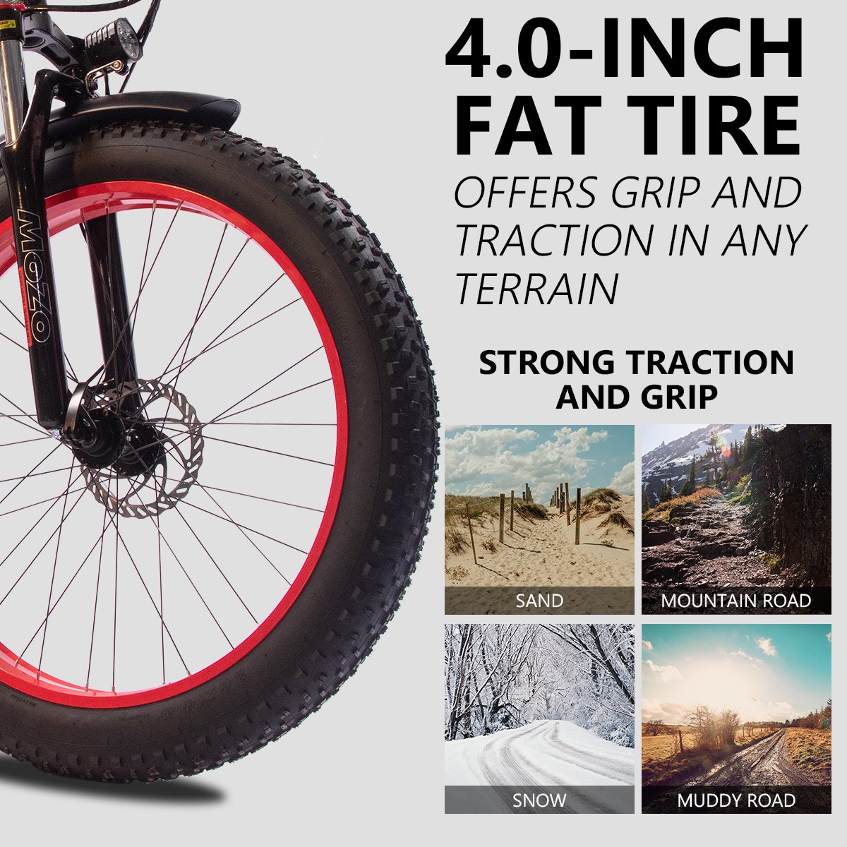 US Warehouse 20"X4.0 Wheel Folding e-Bike 14Ah Lithium Battery Electric Bicycle 1000W 48V Motor Fat Tire Folding Electric Bike