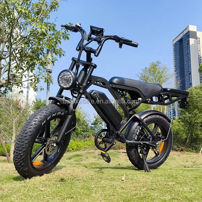 7-Speed 48V 15AH Battery-Powered Full Suspension Retro Sport Electric City Bike Fast Portability Rear Hub 15AH Mountain K