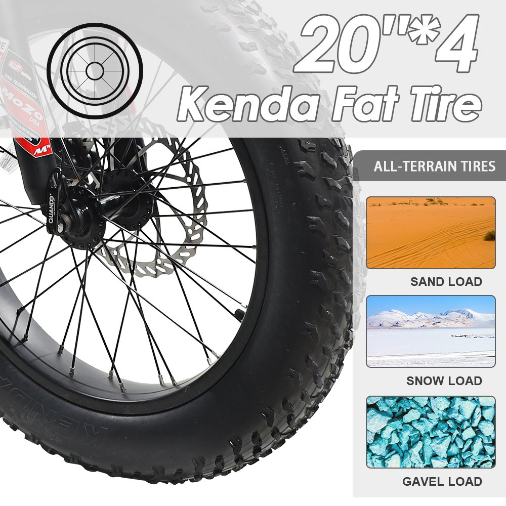New Rear Hub Fast 20" Fat Tire 500 Watt Folding E Bike Bicycle 48V 500 W 750 W City Foldable Electric Bike Us Stock