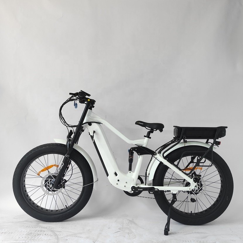 26 Inch 48V 1000W Aluminum Alloy Electric Mountain E-Bike Adult Full Suspension Dual Battery E Cycle For Adults