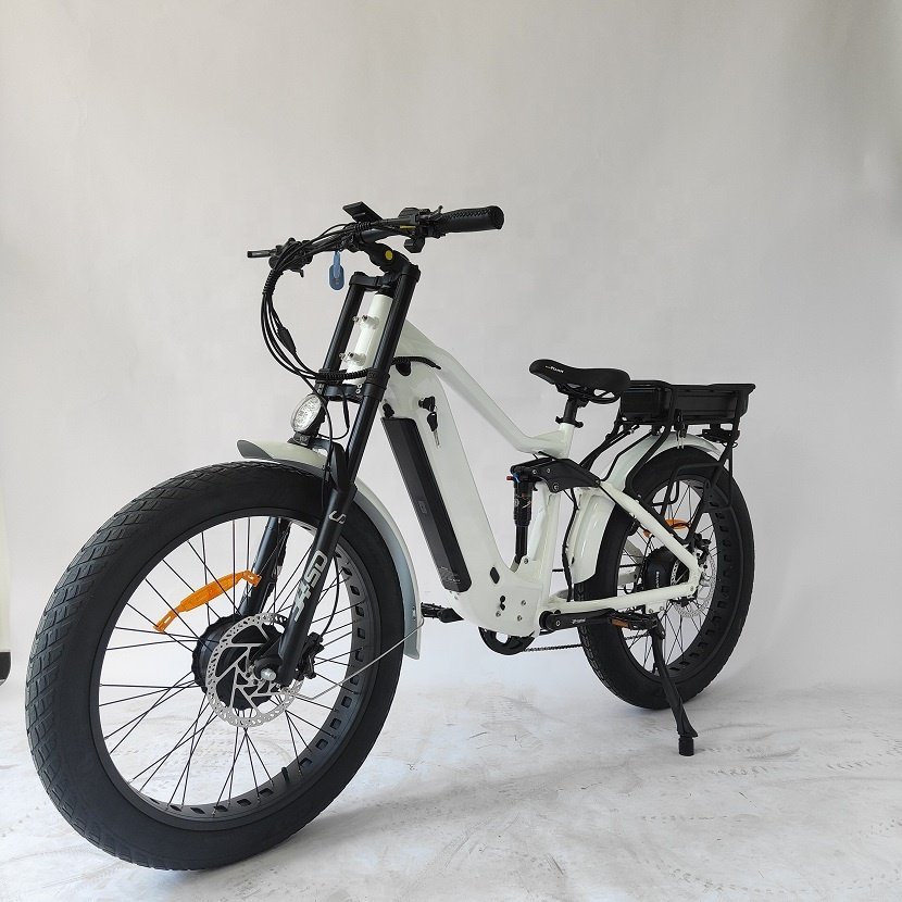 26 Inch 48V 1000W Aluminum Alloy Electric Mountain E-Bike Adult Full Suspension Dual Battery E Cycle For Adults