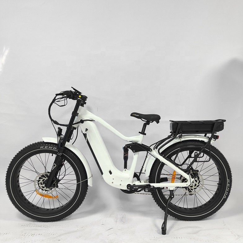 26 Inch 48V 1000W Aluminum Alloy Electric Mountain E-Bike Adult Full Suspension Dual Battery E Cycle For Adults
