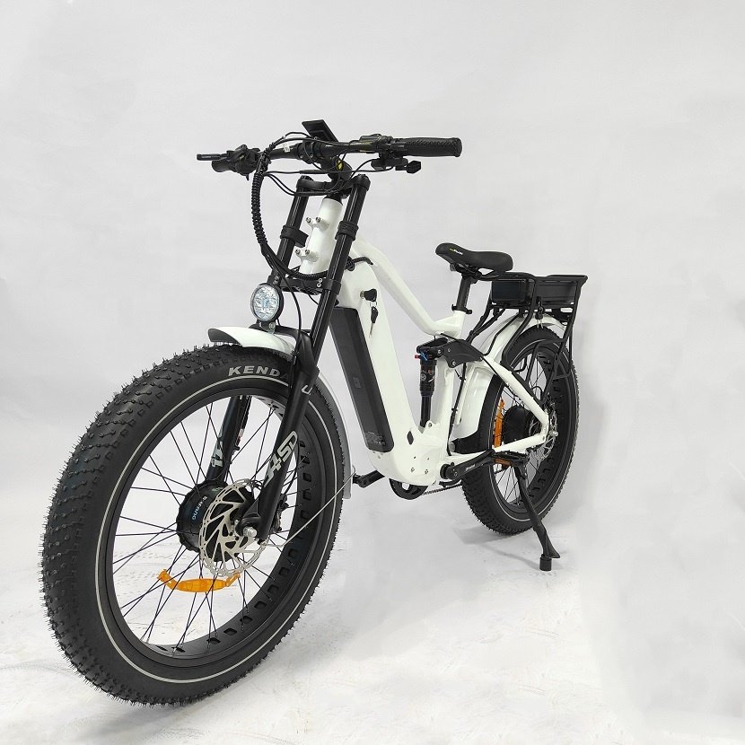26 Inch 48V 1000W Aluminum Alloy Electric Mountain E-Bike Adult Full Suspension Dual Battery E Cycle For Adults