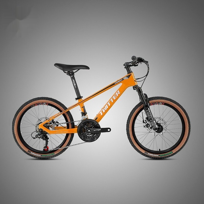 Children's 8-16 Years Old Carbon Fiber Mountain Bike with 21 Speed Gears & Disc Brake for Students & Men/Women