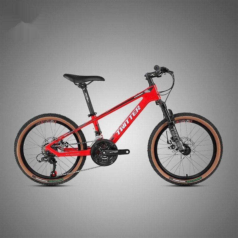 Children's 8-16 Years Old Carbon Fiber Mountain Bike with 21 Speed Gears & Disc Brake for Students & Men/Women