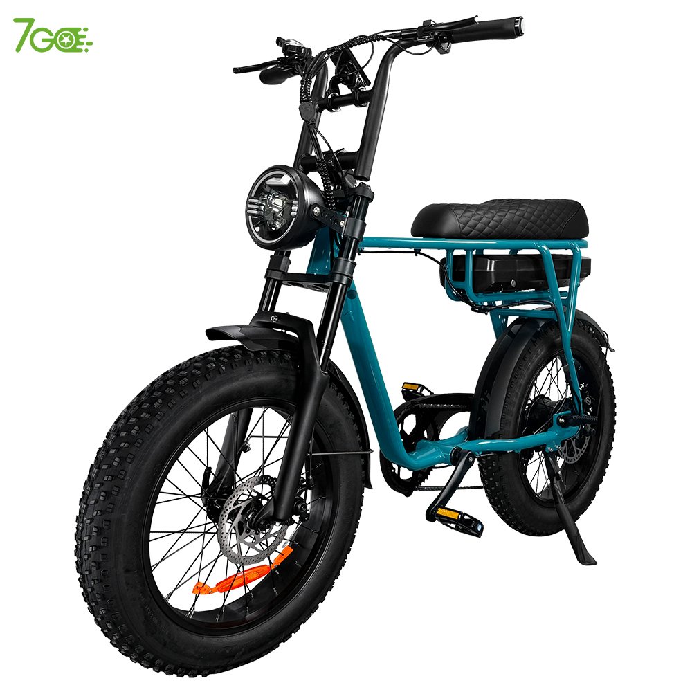 7Go EB4 EB2 US warehouse super fat tire electric bicycle for road or mountain riding with suspension electric bike