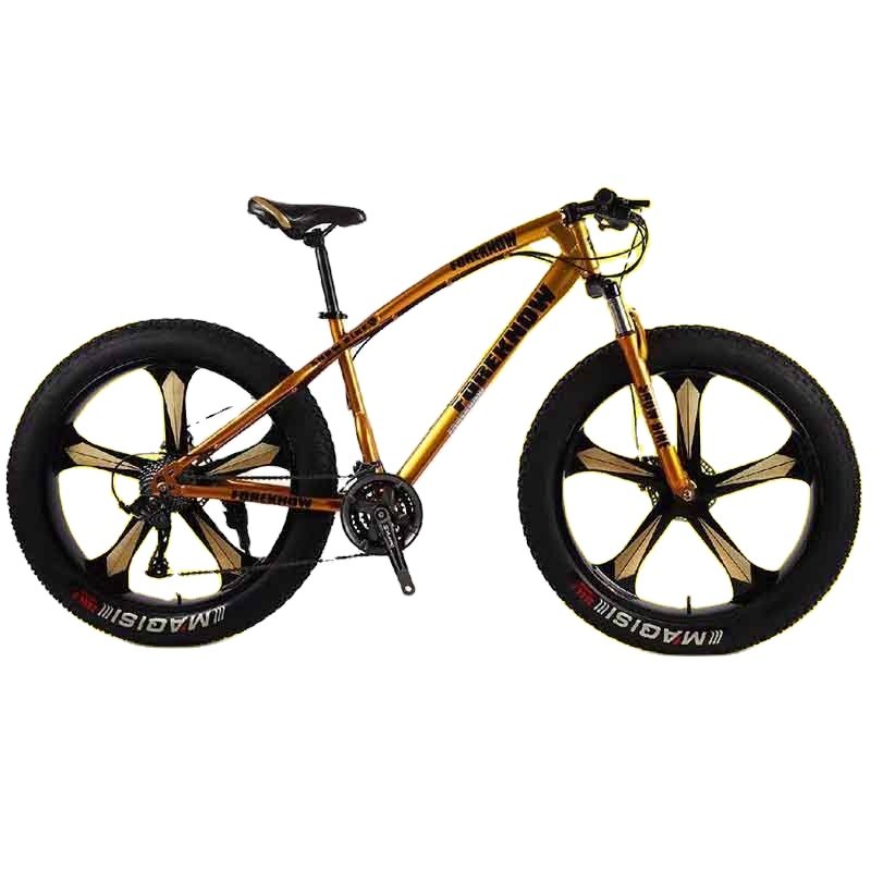 Ready Delivery Wholesale Women Men Golden Beach Cruiser Bike 26 Inch Coaster Brake Beach Cruiser Bicycle
