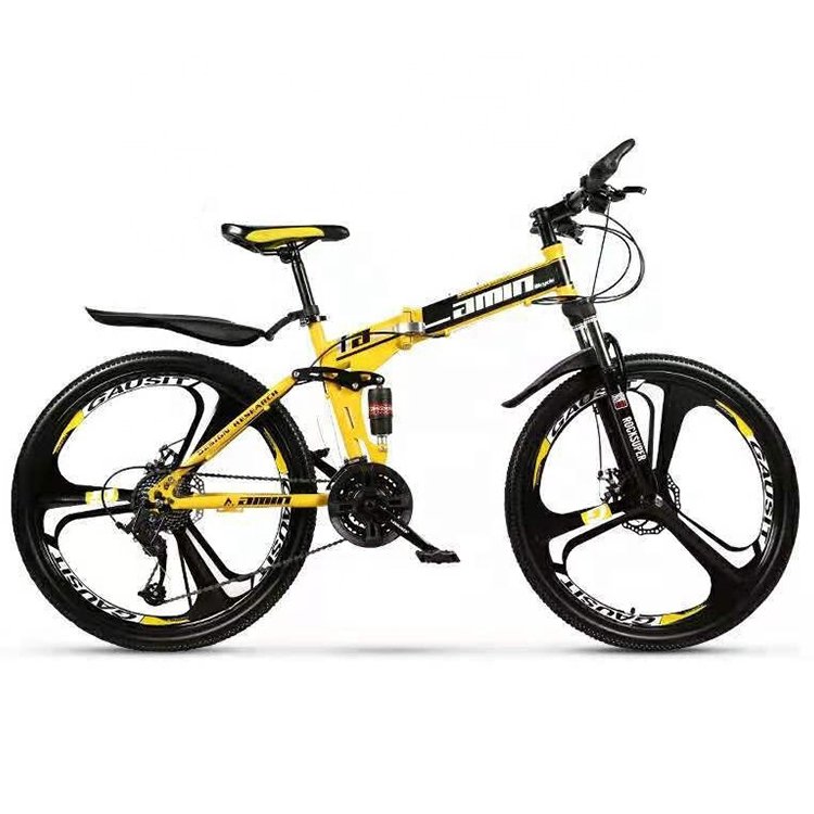 mountainbike folding mountain bike /foldable 26 inch full suspension moutain bike/high quality sepeda gunung lipat mtb supplier
