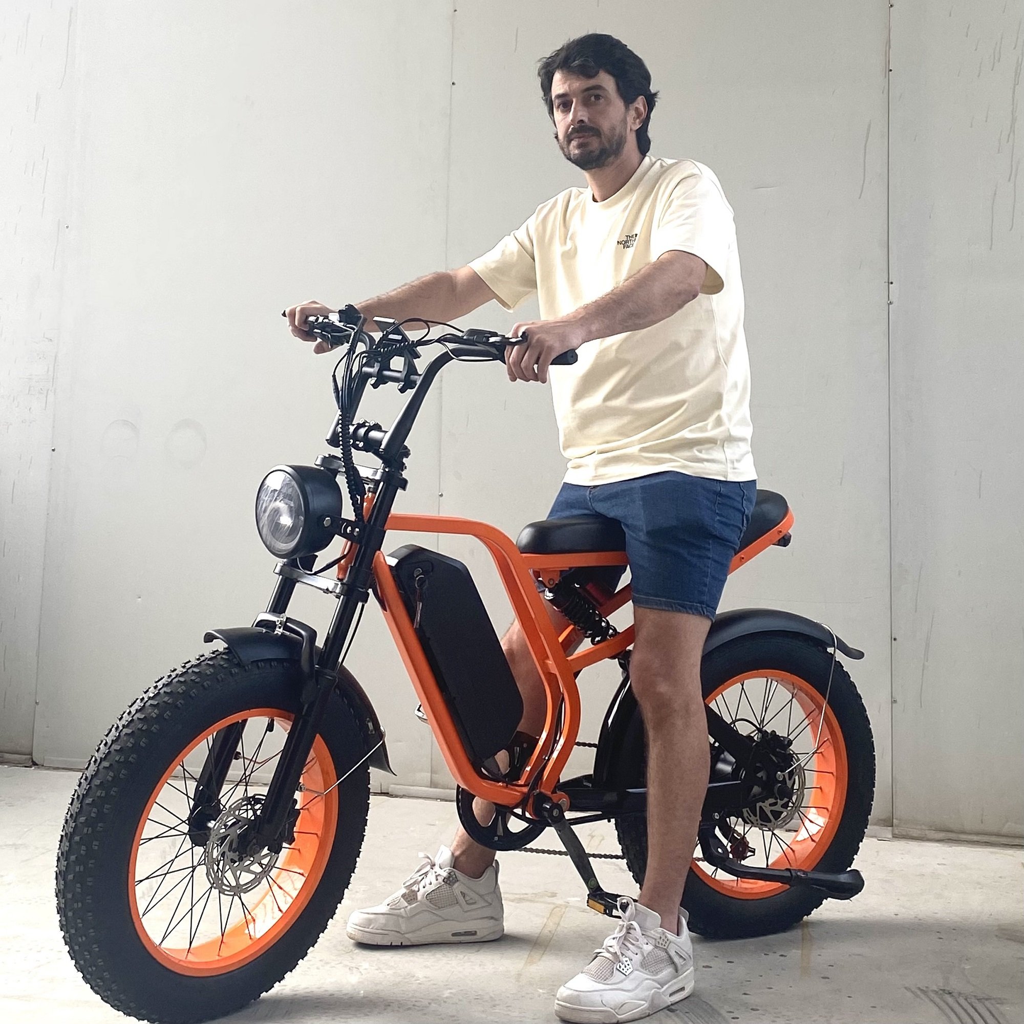 US Warehouse Electric Mountain Fat Bike Full Suspension 7 Speed 1500w Fat Tire 20inch E-bike