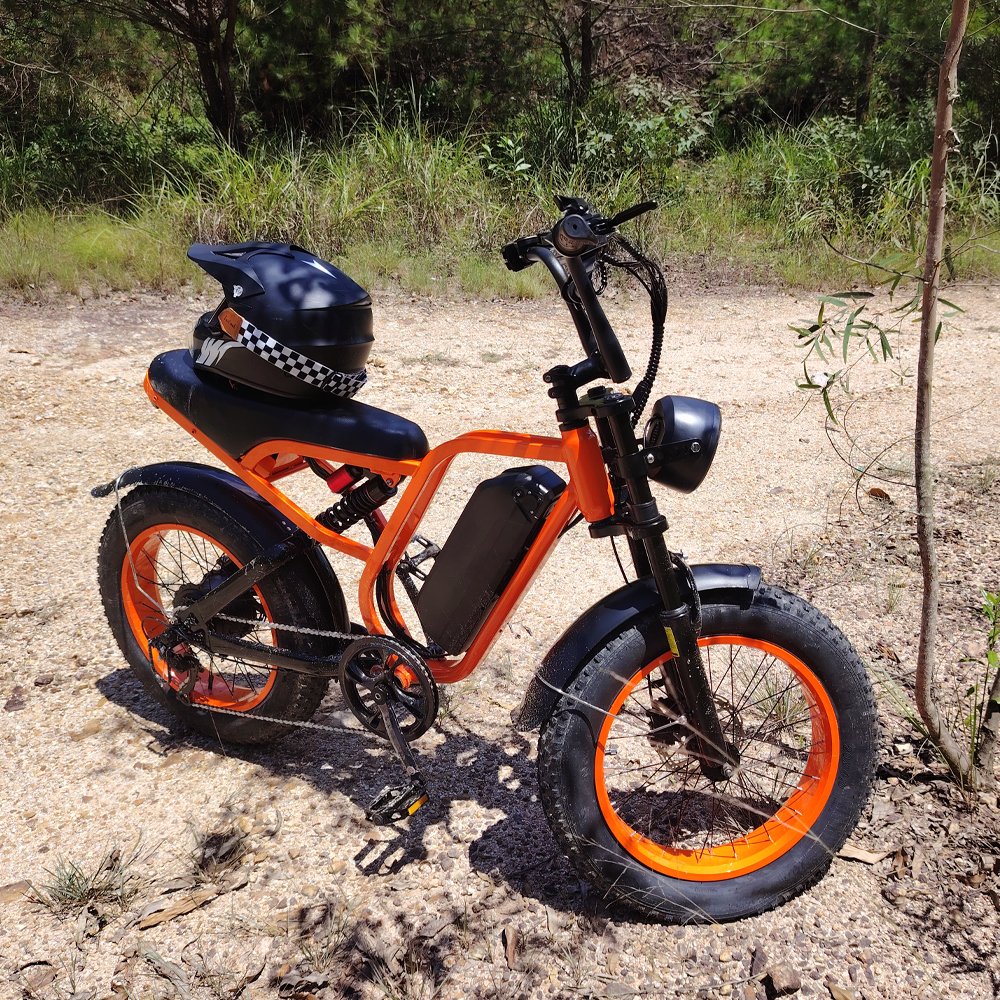 US Warehouse Electric Mountain Fat Bike Full Suspension 7 Speed 1500w Fat Tire 20inch E-bike