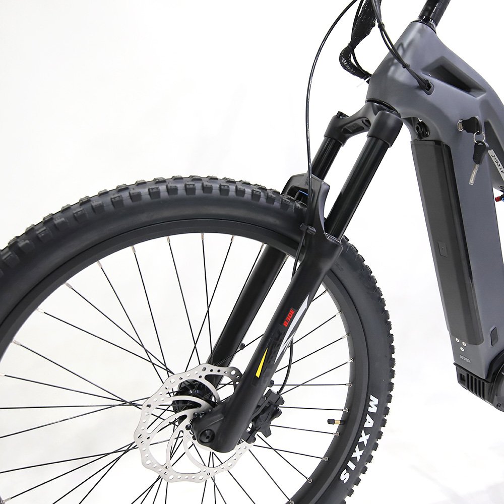 2023 Full suspension mountain bike electric integrated battery 17.5ah bafang mid motor 1000w carbon ebike