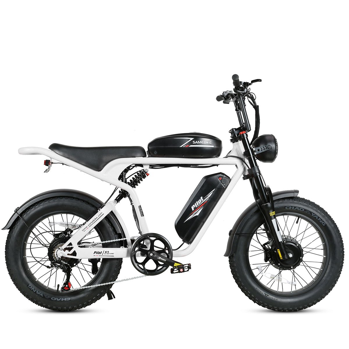 20 inch SAMEBIKE V6 V8 73 Style 48V 32Ah Long range 2000w ebike Fat tire electric mountain bike dual motor electric bicycle