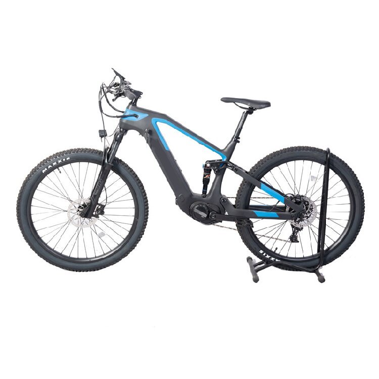 Carbon Fiber Frame Emtb 52V 1000W 17.5Ah 20Ah Battery Full Suspension Hydraulic Brake EMTB Mountain Bike