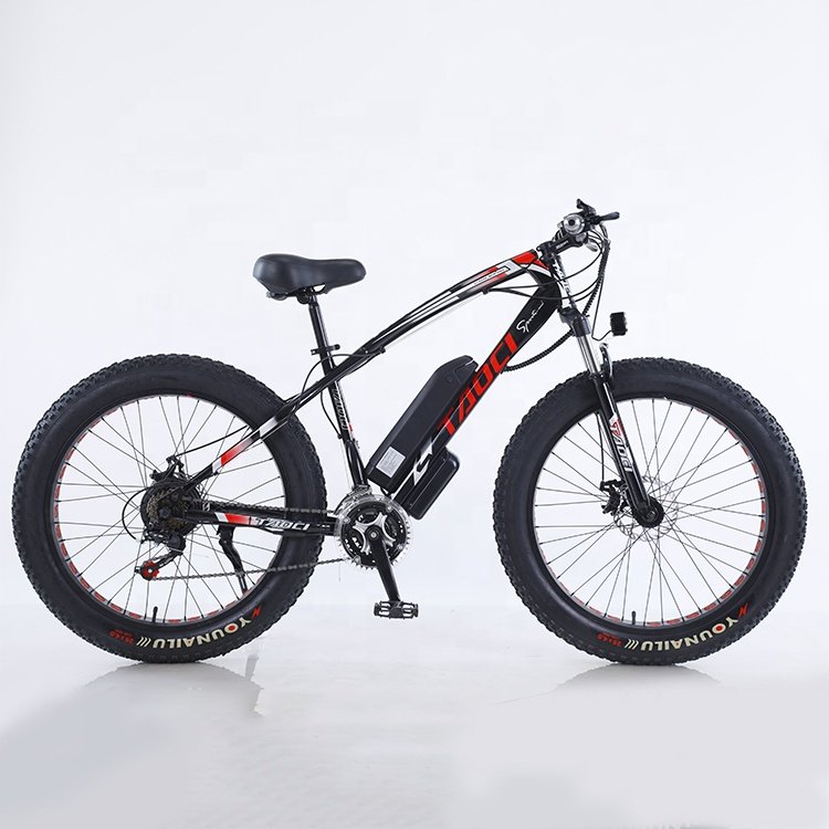 MTBGOO 2022 Cheap price 17 inch street use 26 inch high carbon steel snow frame External battery electric fat bike