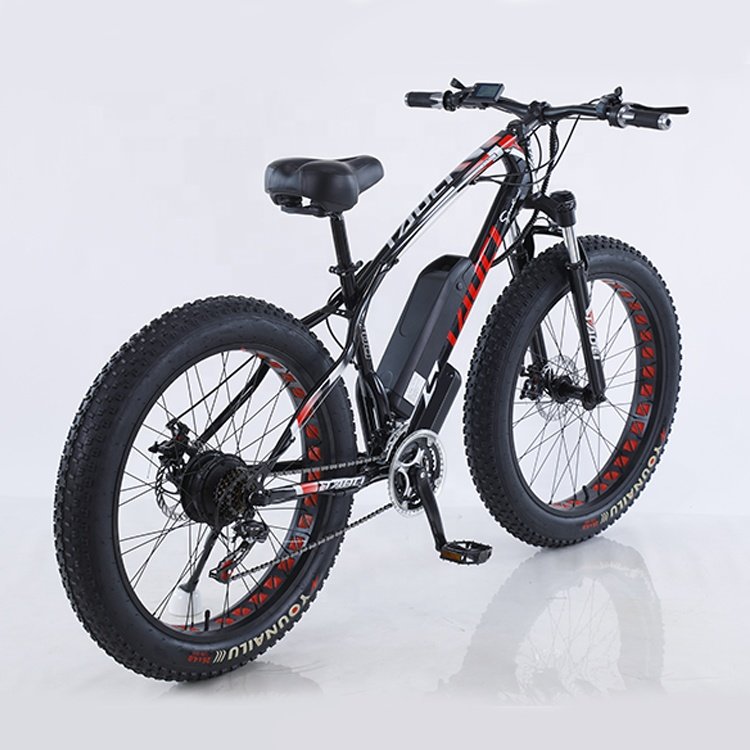 MTBGOO 2022 Cheap price 17 inch street use 26 inch high carbon steel snow frame External battery electric fat bike