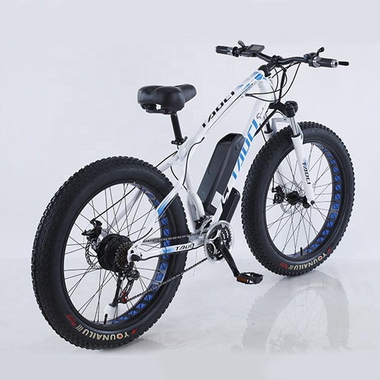 MTBGOO 2022 Cheap price 17 inch street use 26 inch high carbon steel snow frame External battery electric fat bike