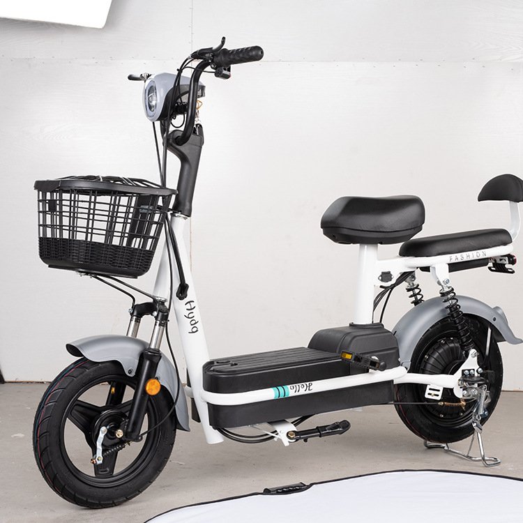 China's New 48V 350W Electric 2-Seater City Bicycle Speeds up to 30km/h Equivalents to 60 miles/h High Performance Electric Bike