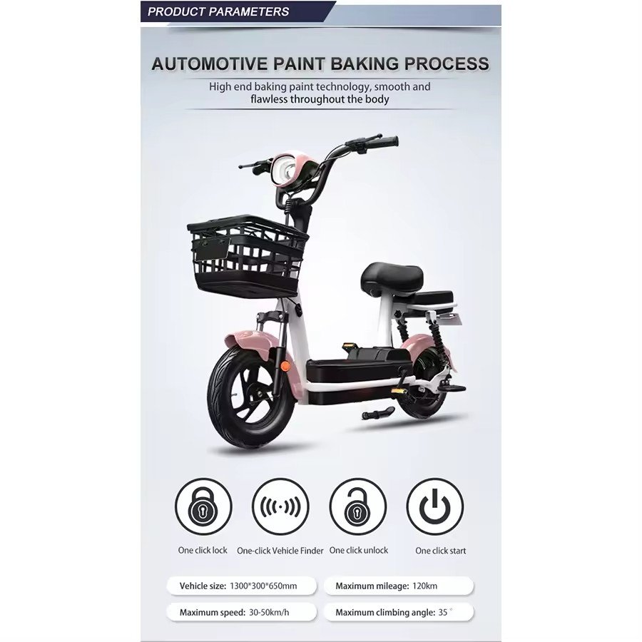 48V Electric Confidence Car with Tube Battery Smart Digital Electronic Rear Hub Motor 3-Speed Steel Frame Lead-Acid Power Supply