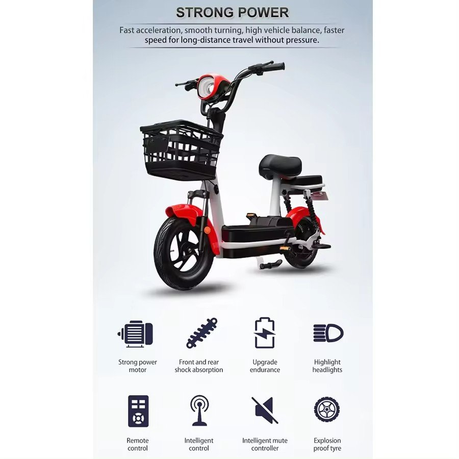 48V Electric Confidence Car with Tube Battery Smart Digital Electronic Rear Hub Motor 3-Speed Steel Frame Lead-Acid Power Supply