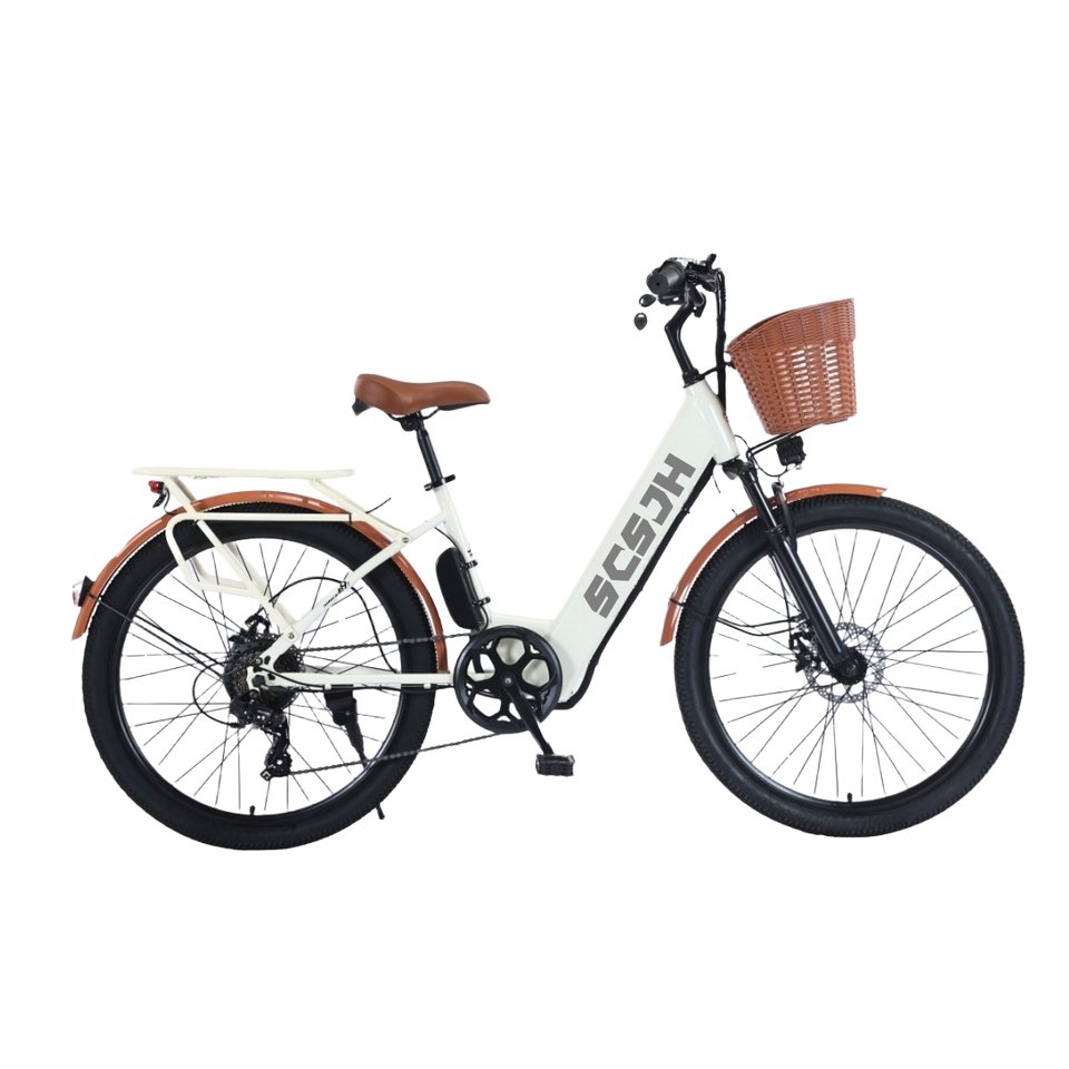 Powerful 36V 15Ah Electric Mountain Bike with Hydraulic Disc Brake and 7 Speeds