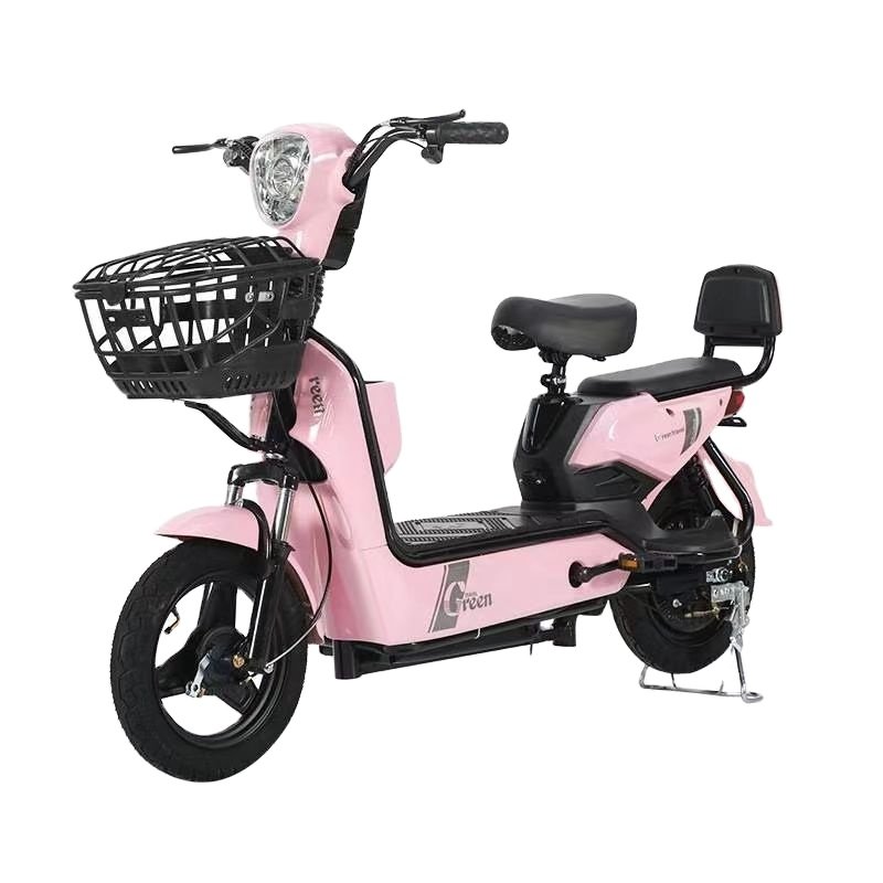 2024 Wholesale New Electric City Bike Fashion 350W Ebike Basket Frame Tire Electronic Smart Type