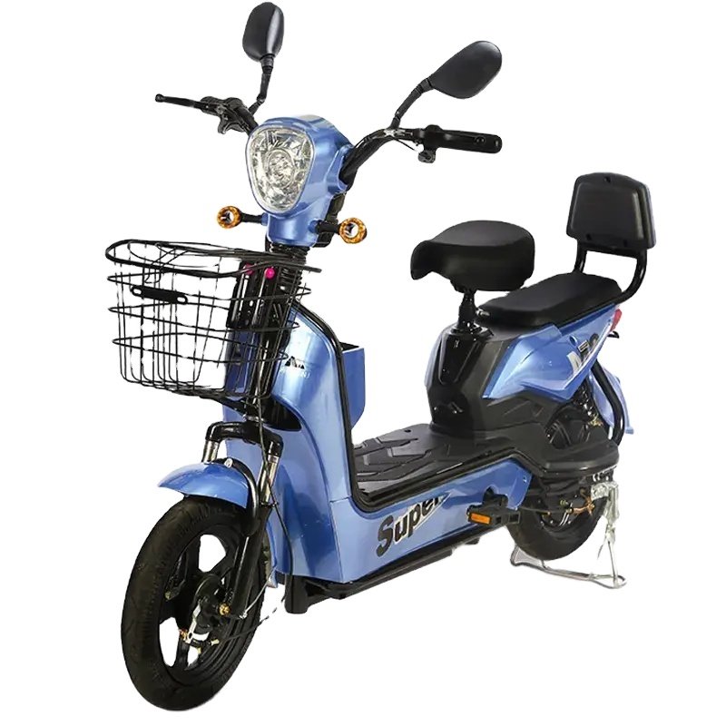 2024 Wholesale New Electric City Bike Fashion 350W Ebike Basket Frame Tire Electronic Smart Type