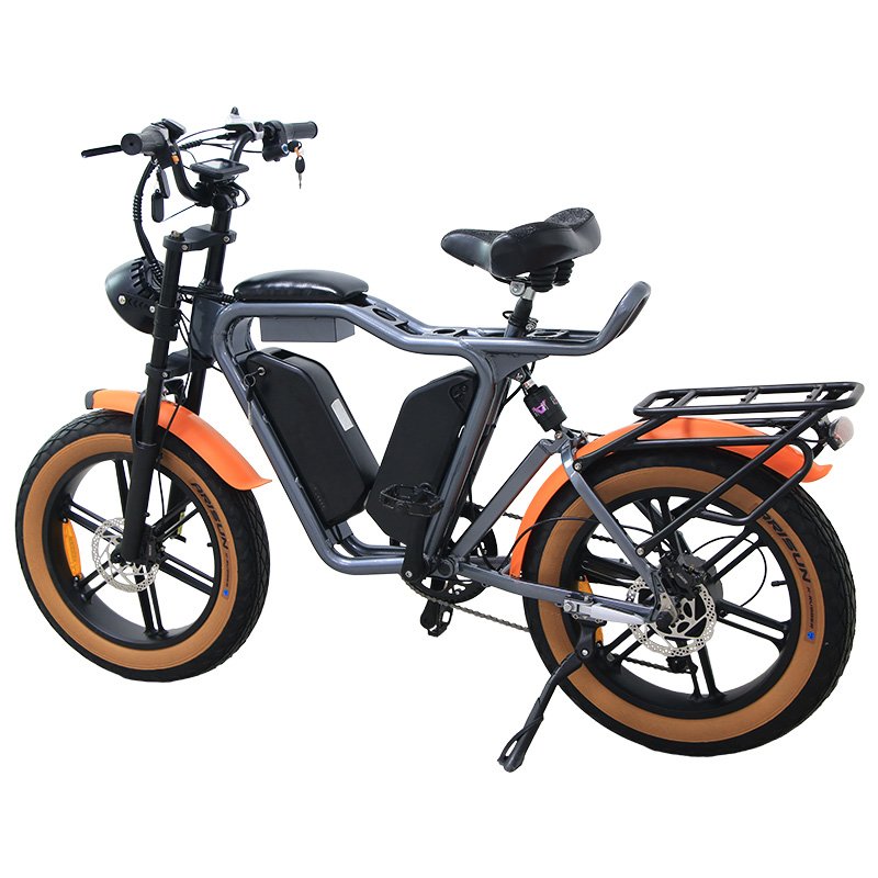 20 Wheel Size 7 Speed Electric Mountain Bike 1000w Lithium Battery Grey High Quality Selling Electric Mountain Bicycle