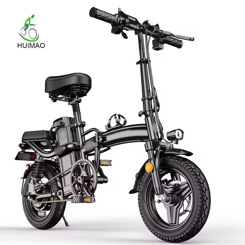 2024 China factory wholesale adult folding electric bike 20Ah ebike 14 inch bicycle 48v 350 watt folding electric city e bike