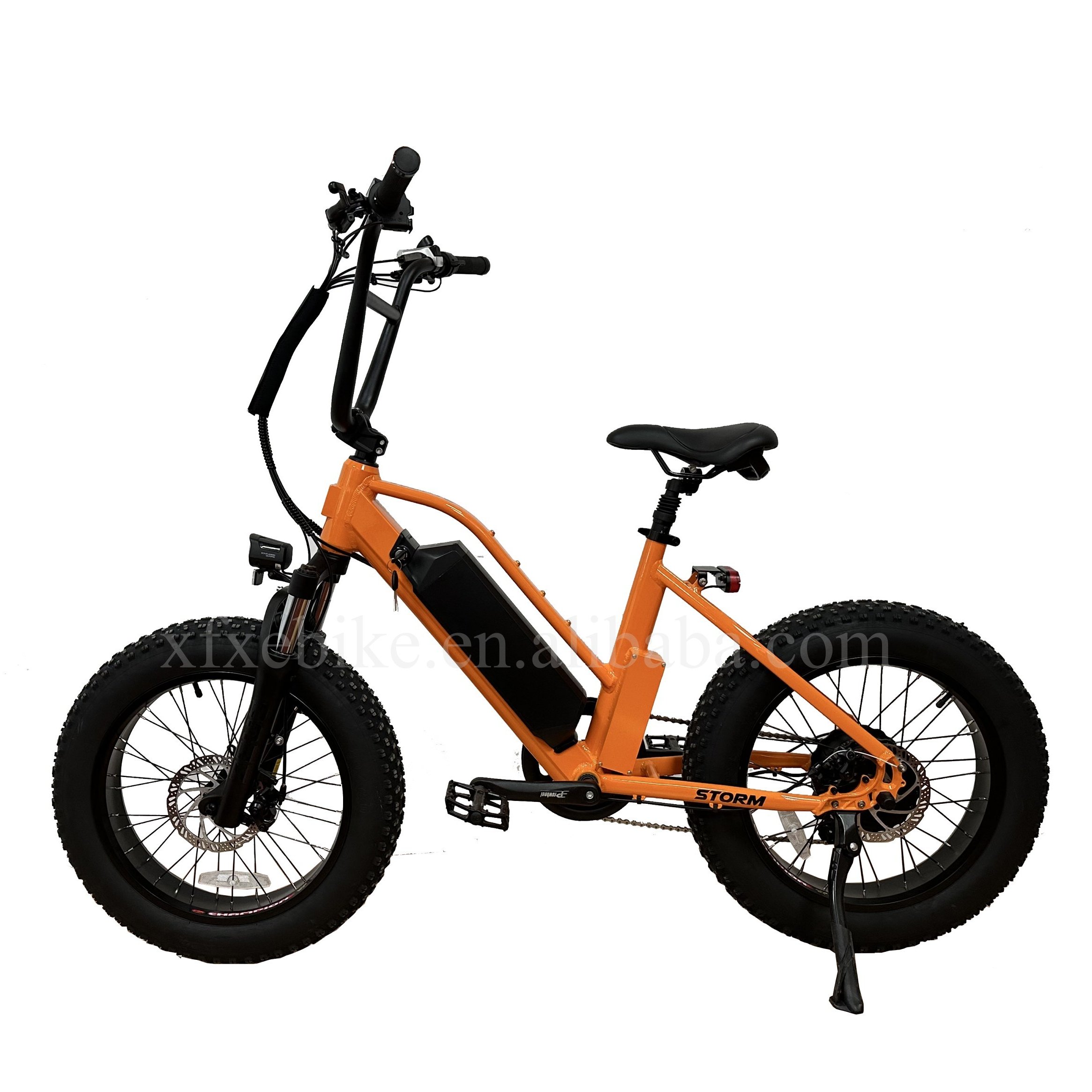 New Color Snow 20Inch Step Thru Ebike 48V 500W Beach Cruiser Fat Tire City Electric Bike