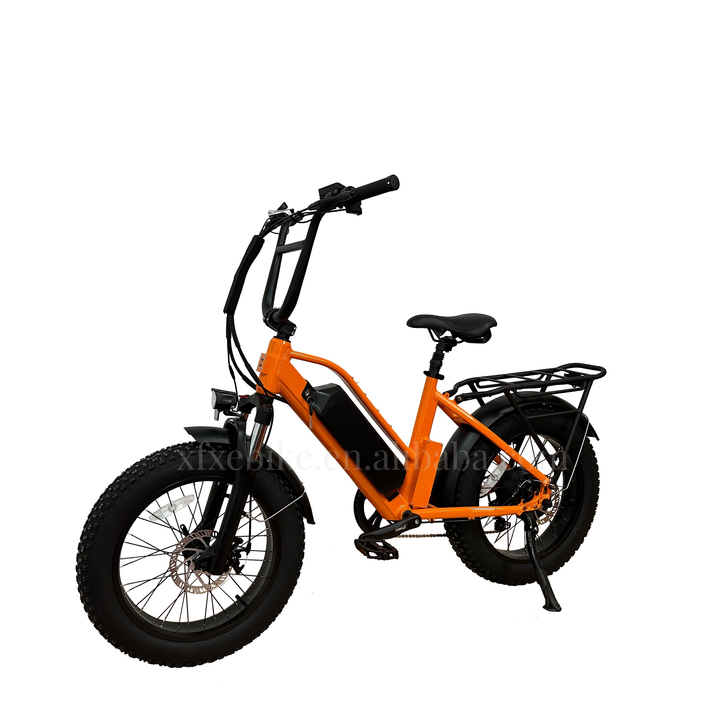 New Color Snow 20Inch Step Thru Ebike 48V 500W Beach Cruiser Fat Tire City Electric Bike