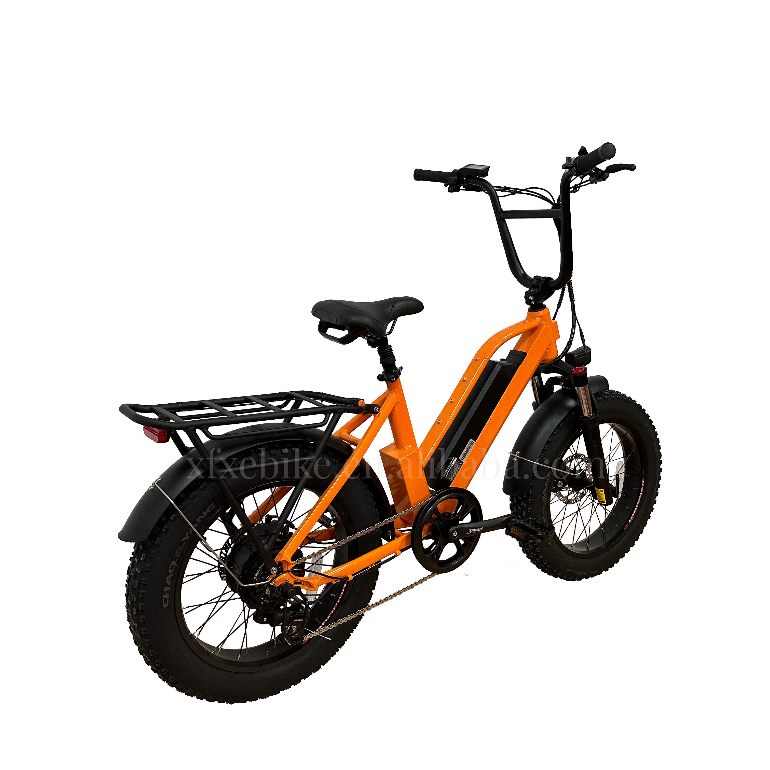 New Color Snow 20Inch Step Thru Ebike 48V 500W Beach Cruiser Fat Tire City Electric Bike