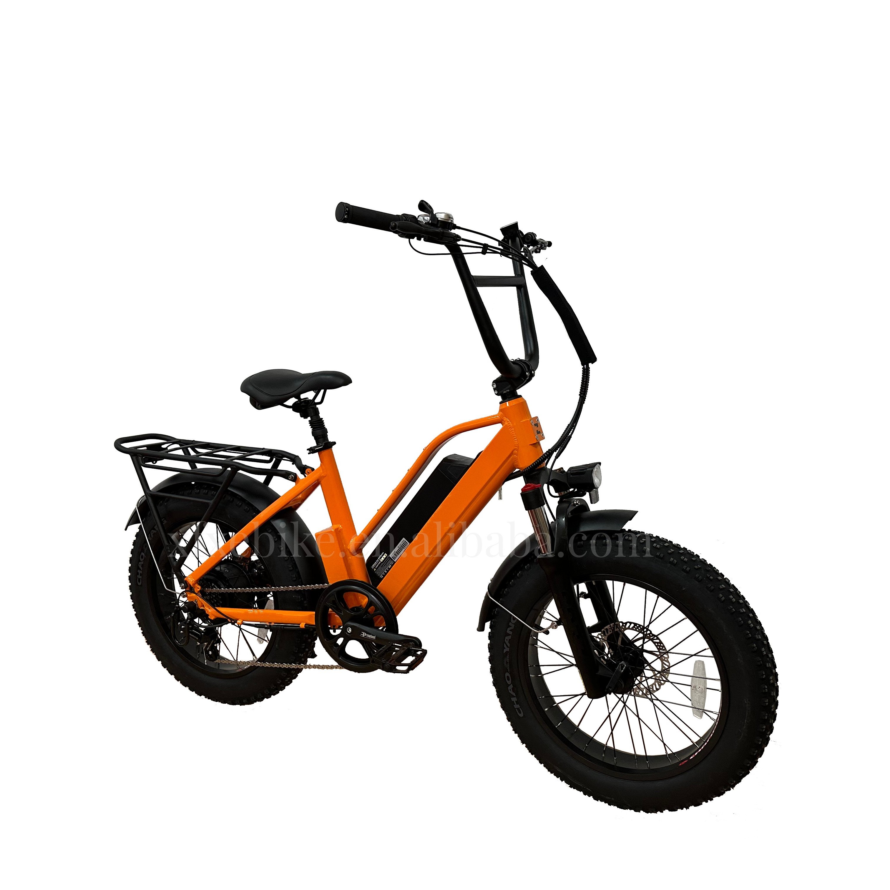 New Color Snow 20Inch Step Thru Ebike 48V 500W Beach Cruiser Fat Tire City Electric Bike