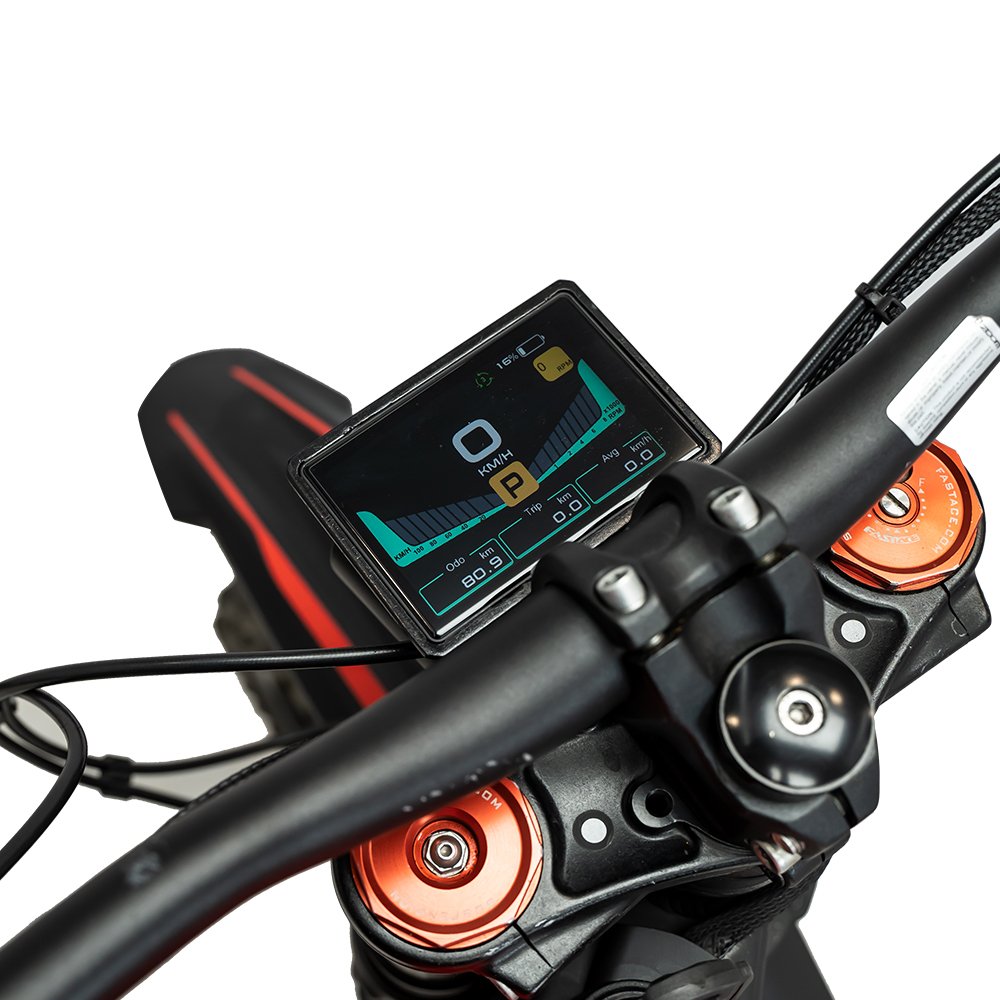 3000w Hub Motor Bafang E Bike Full Suspension 72V 30AH Battery 7-speed USA Electric Dirt Bike