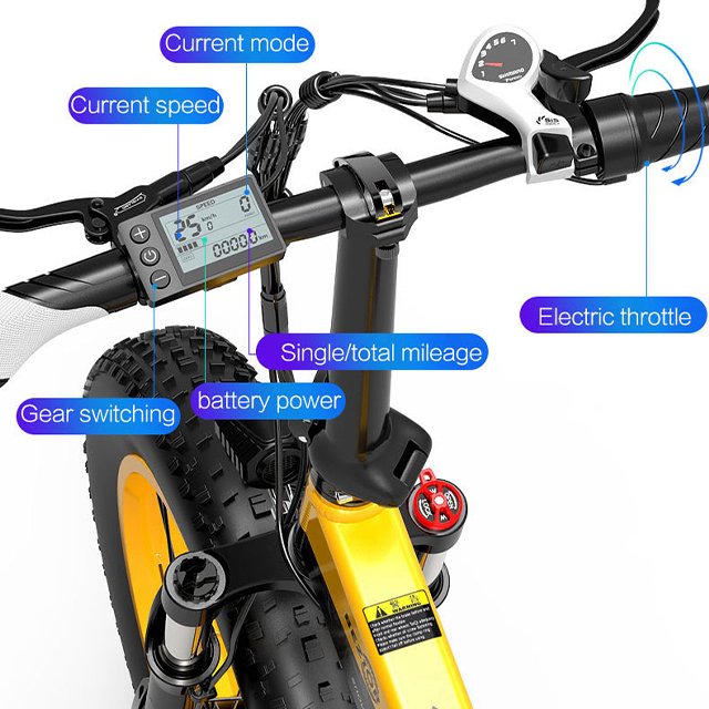 Door To Door 1000w Motor Bezior XF200 48V 15Ah Battery Electric Mountain Bicycle Fat Tire Usa Electric Bike Ebike