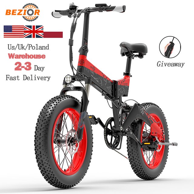 Door To Door 1000w Motor Bezior XF200 48V 15Ah Battery Electric Mountain Bicycle Fat Tire Usa Electric Bike Ebike