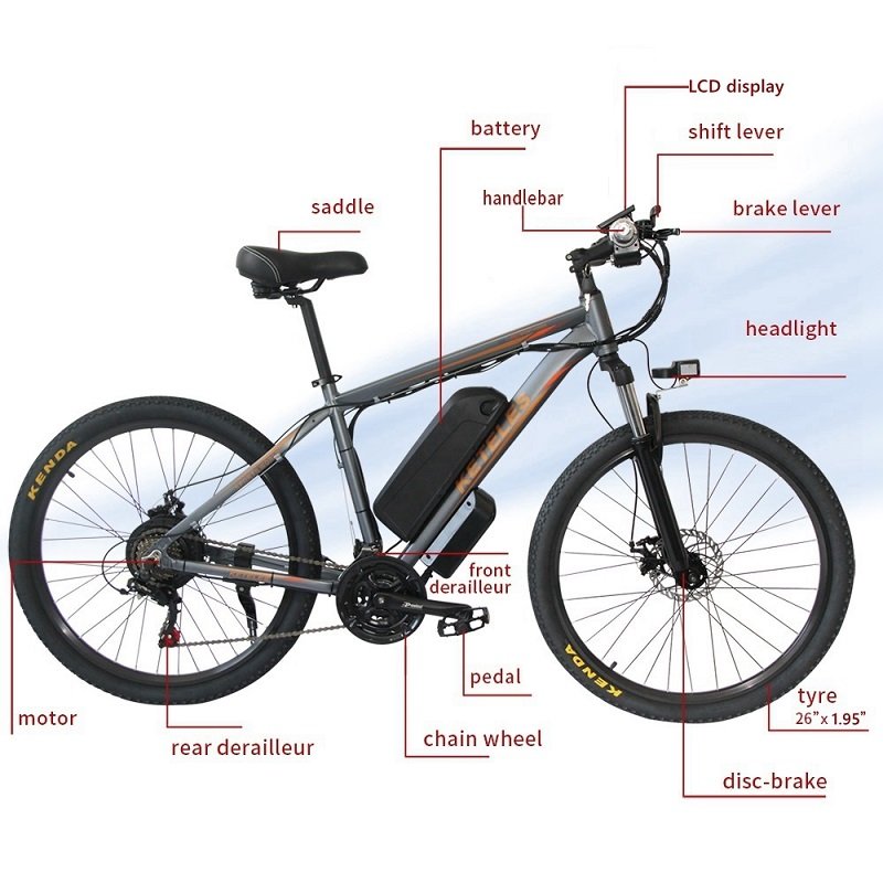 KETELES MTB Electric Bicycle K820 26 Inch Ebike Ce Aluminum Alloy Frame 500w Motor 16ah Lithium Battery Electric Mountain Bike
