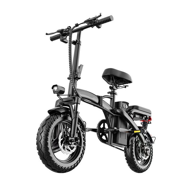 Urban 14 Inch Electric Folding Bike Cheap Aluminum Alloy 48V 400W eBike 350W Motor Power Portable City 25km/h 35km/h Scooter