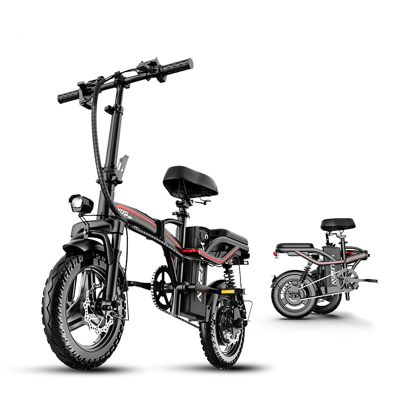 Urban 14 Inch Electric Folding Bike Cheap Aluminum Alloy 48V 400W eBike 350W Motor Power Portable City 25km/h 35km/h Scooter
