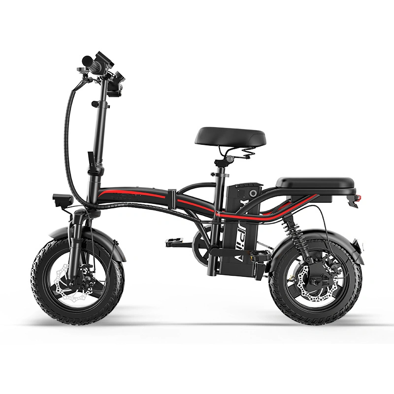 Urban 14 Inch Electric Folding Bike Cheap Aluminum Alloy 48V 400W eBike 350W Motor Power Portable City 25km/h 35km/h Scooter