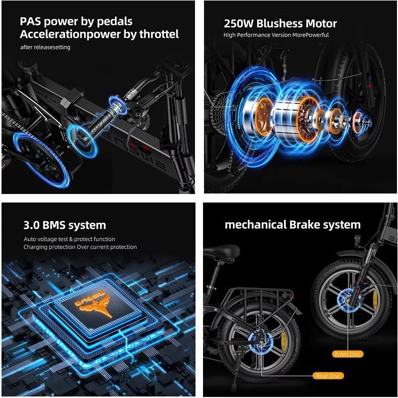EU STOCK ENGWE engine X Folding Fast Electric Dirt Bike exercise electric city bike folding bicycle Road Bicycle e Bike