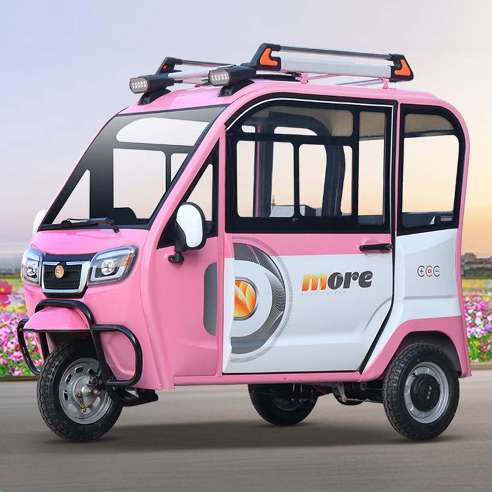 HK Powerful Fashion 3 Wheels Passengers Motorcycles Fully Enclosed Covered Mobility Pickup Electric Scooter
