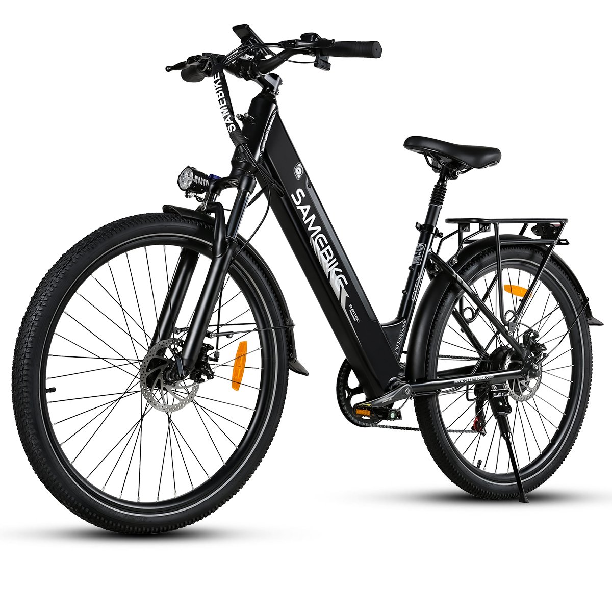 SAMEBIKE OEM 500W 36V 15Ah big battery power 27.5 inch 7 speeds EU stock electric bicycle city ebike for commuting
