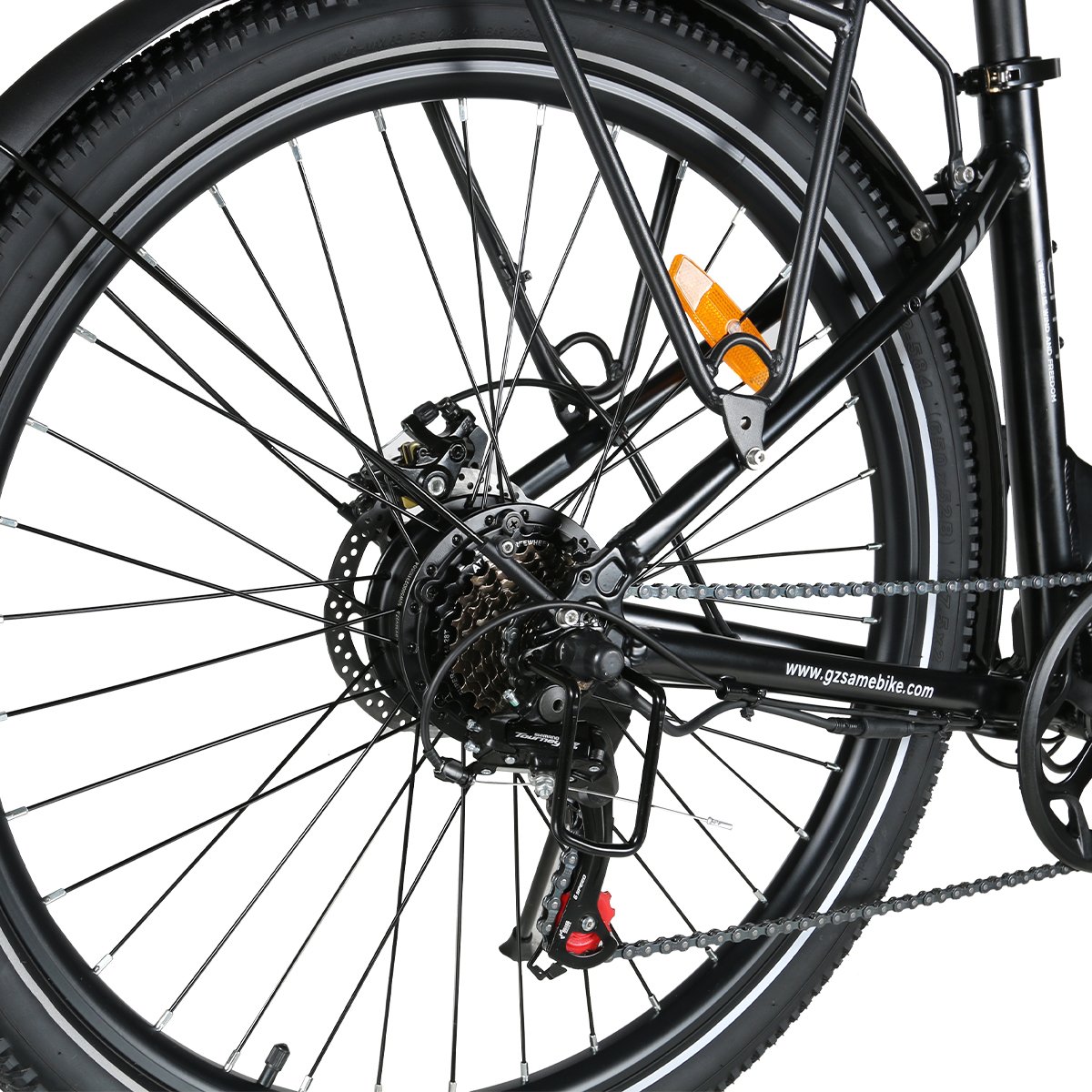 SAMEBIKE OEM 500W 36V 15Ah big battery power 27.5 inch 7 speeds EU stock electric bicycle city ebike for commuting