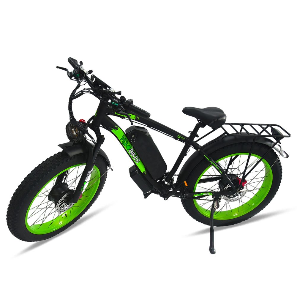 Powerful 2000W Electric Bike Dual Motor ebike,60km/h Electric Motorcycle Mountain Fatbike,26" Dual Drive Electric Bicycle Adult
