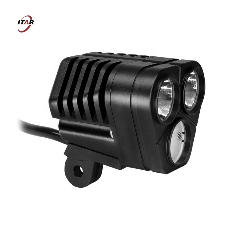 Custom Ebike Headlight Front Light 36V 48V 60V 72V 84V Led Xm-L2 3000 Lumen Electric Bicycle E-Bike Headlight E Bike Ebike Light