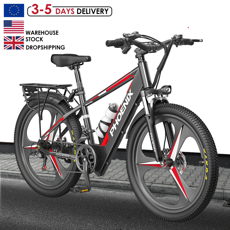 US UK EU Warehouse 400W 1000W 48V 30AH 32AH 26 Inch Fat Tire Adult Electric Mountain Bike Cheap 2 Seat Electric Mountain Bike