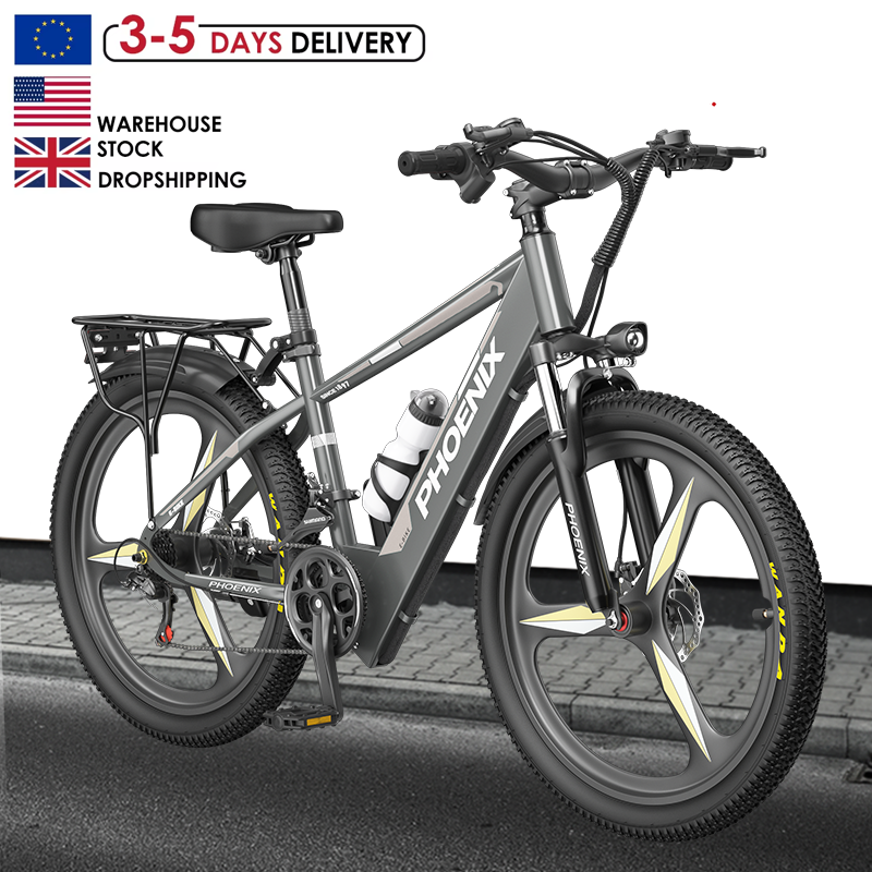 US UK EU Warehouse 400W 1000W 48V 30AH 32AH 26 Inch Fat Tire Adult Electric Mountain Bike Cheap 2 Seat Electric Mountain Bike