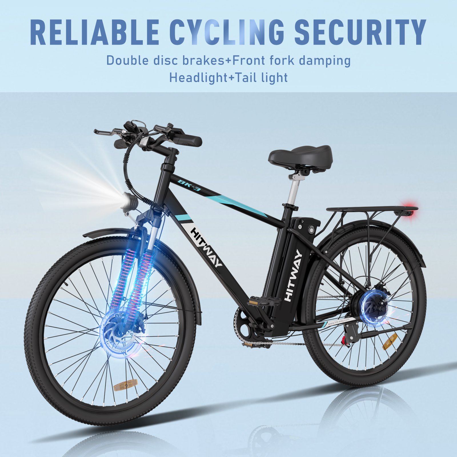 EU USA UK Warehouse HITWAY BK3S 250W Powerful Adult Electric 26inch Mobility Electric Bicycle Step-Through E Bike