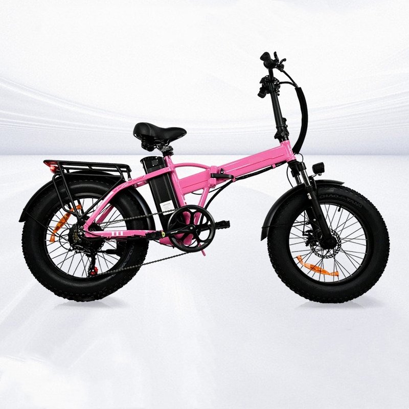 20 Inch Folding Ebike Mechanical Disc Brake 500W Electric City Bike Front Suspension Electric Bicycle